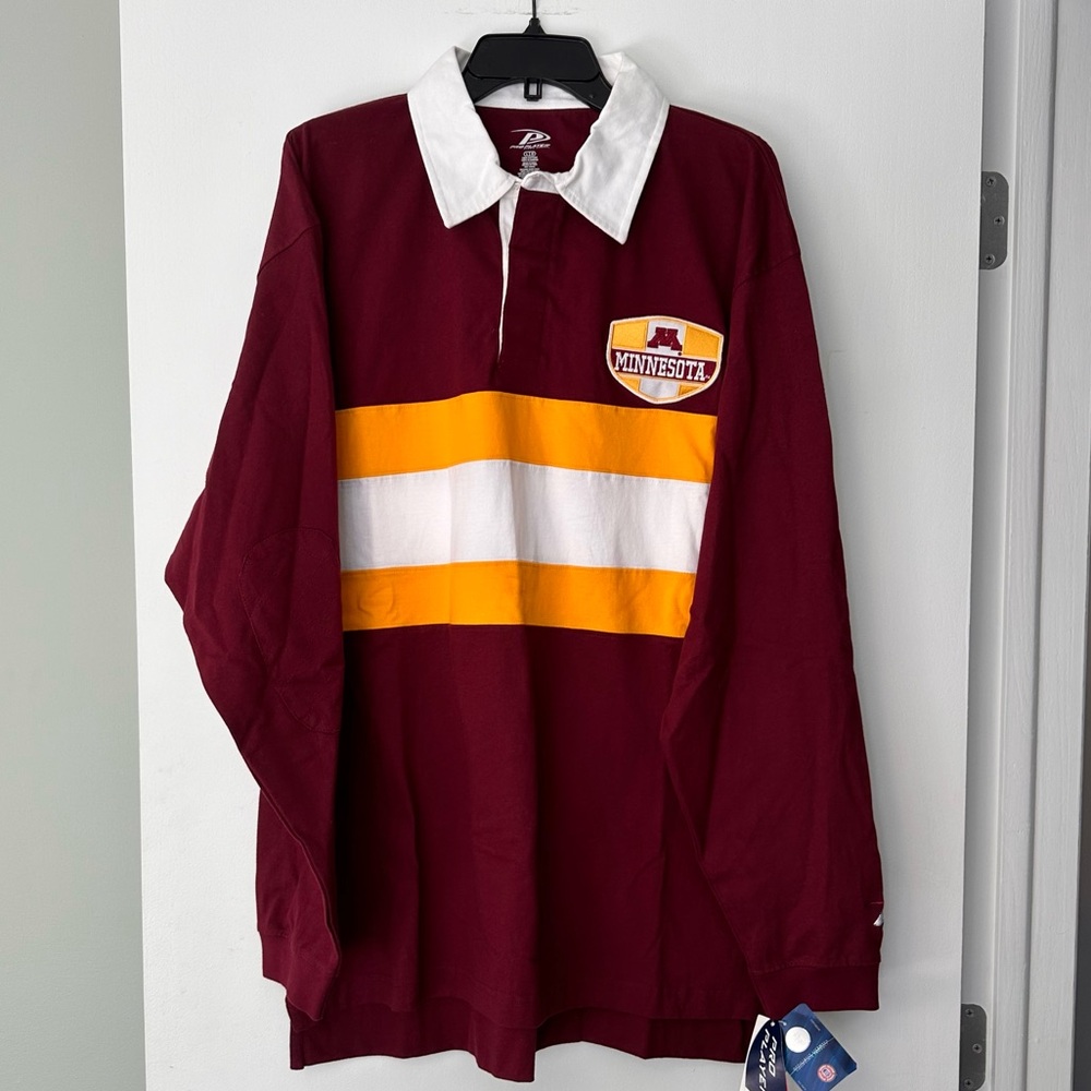 NWT Minnesota Gopher Spirit Wear Collared Shirt L - Picture 2 of 15